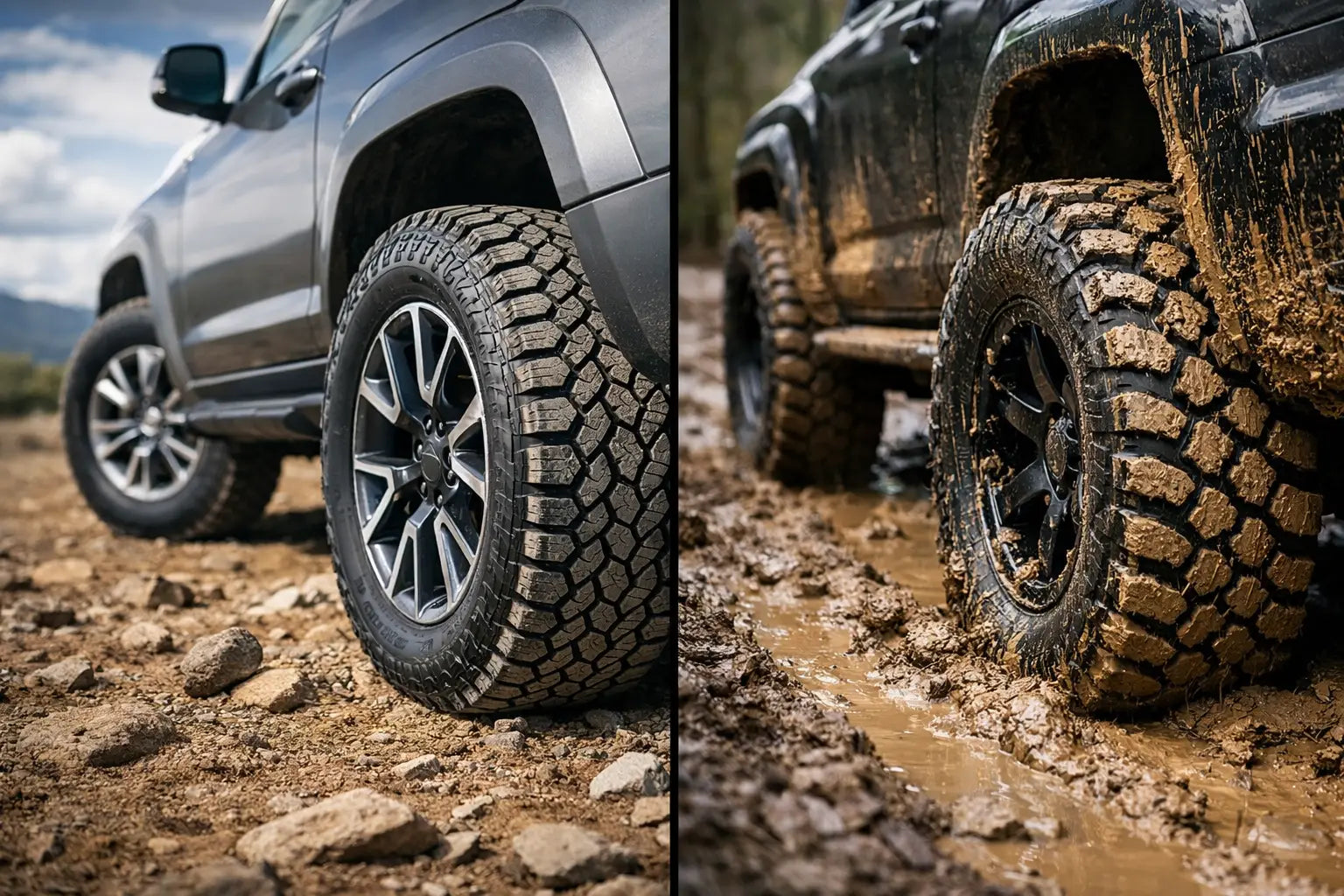 All Terrain vs Mud Terrain para elegir bien