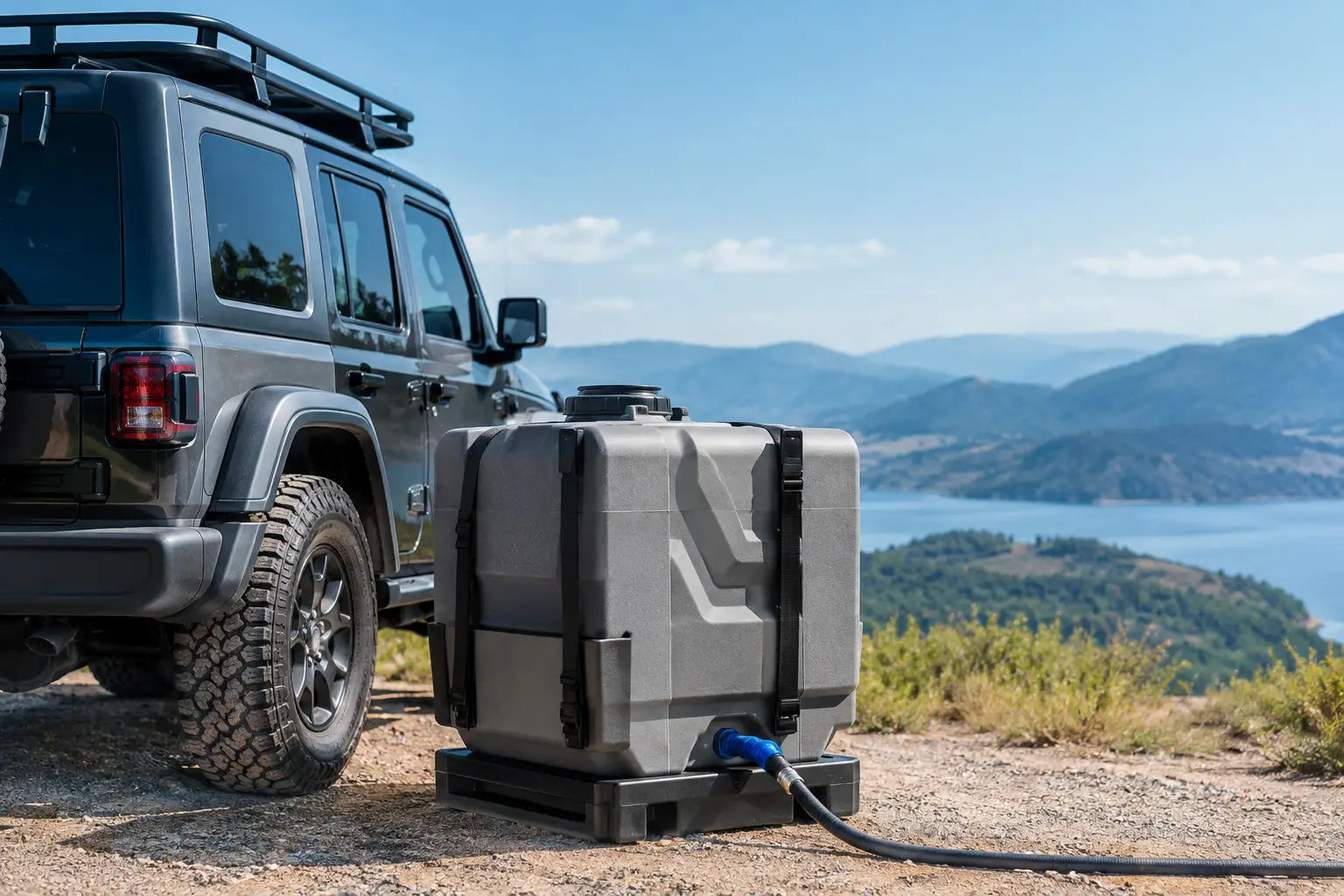 Sistema portátil de almacenamiento de agua 4x4