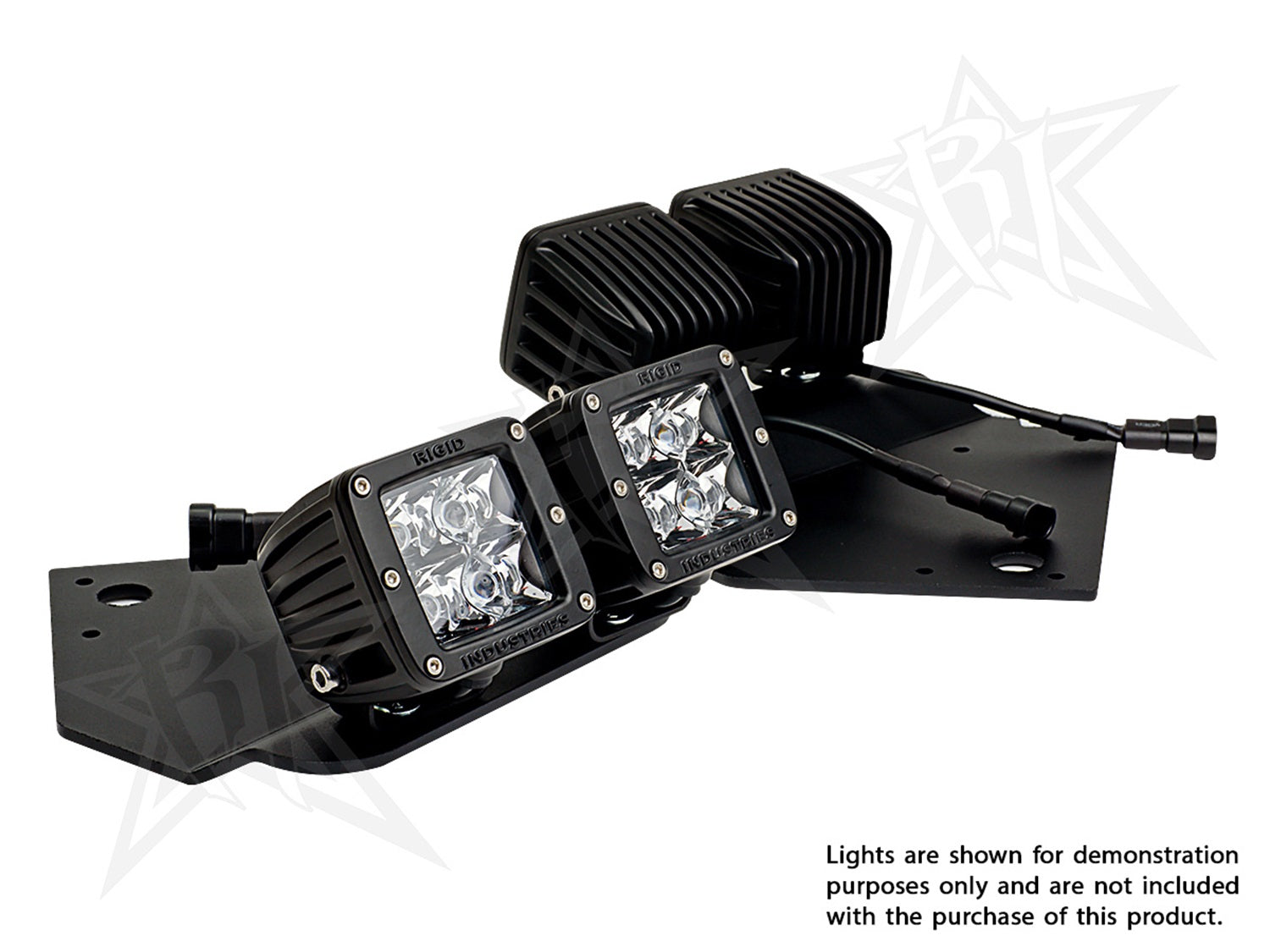 RIGID 2009-2014 Ford Raptor Fog Mount Kit Fits 4 D-Series Or Radiance Pods