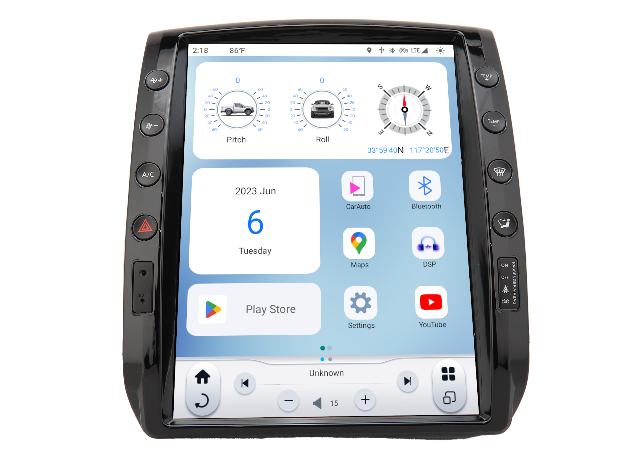 Linkswell 2005-2015 Toyota Tacoma 6 T-Style Radio