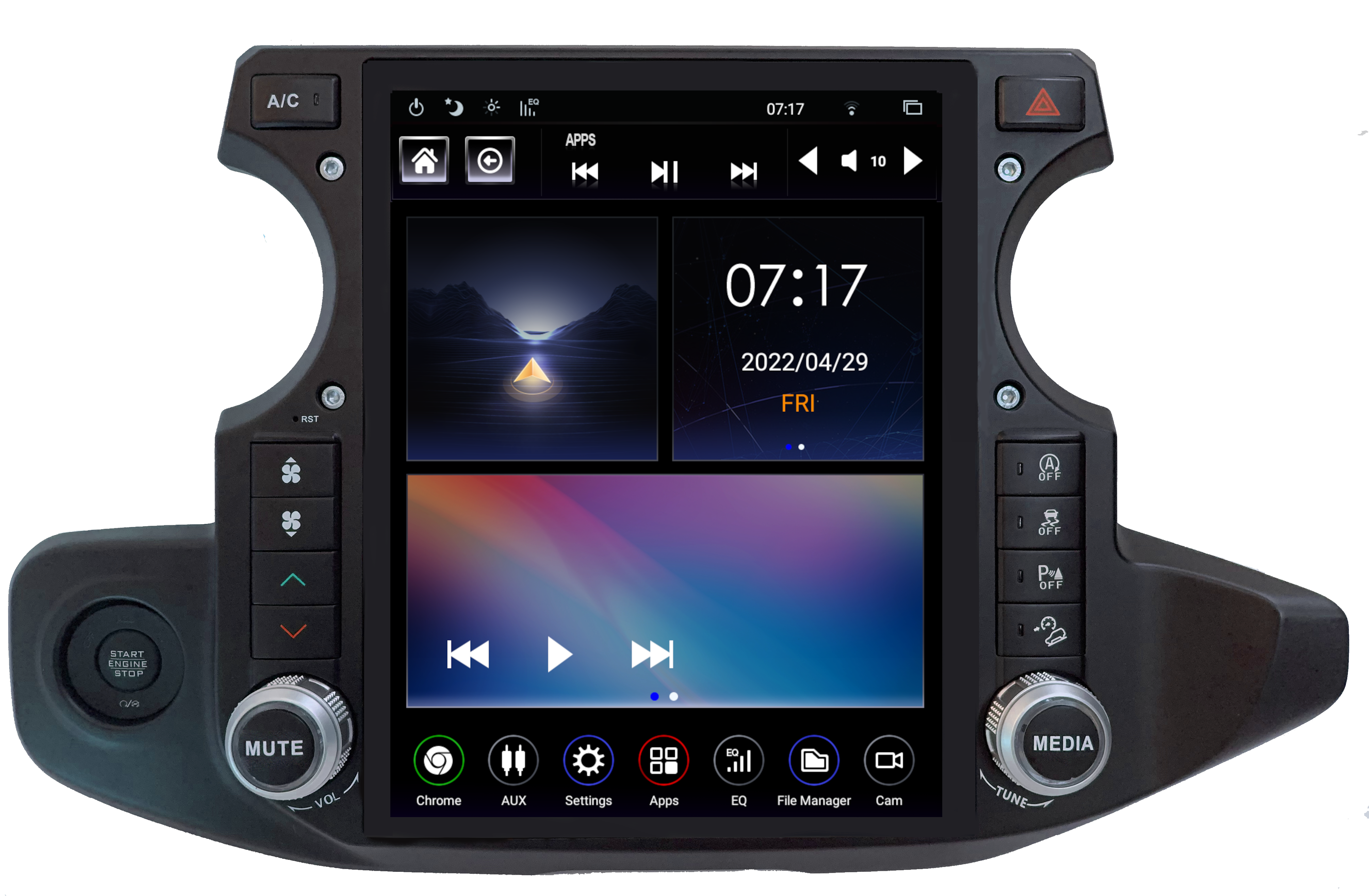 Linkswell 2018-UP Jeep Wrangler JL / Gladiator JT Generation 5 T-Style Radio