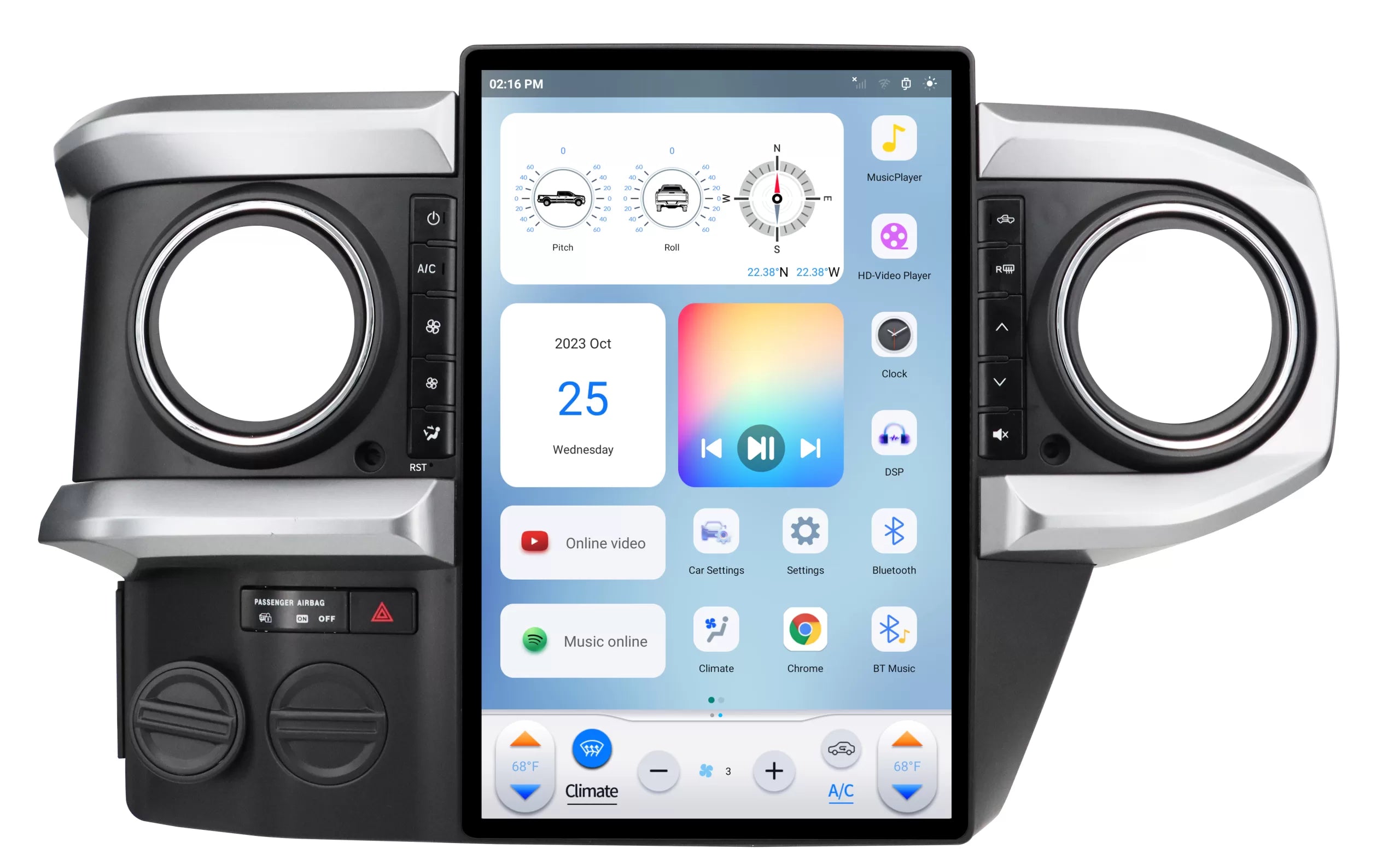 Linkswell 2016-2023 Toyota Tacoma Generation 6 T-Style Radio