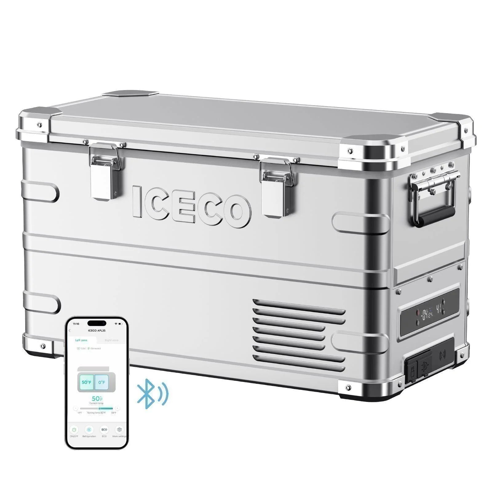 ICECO 37QT APL35 Ultralight Dual Zone Aluminum Freezer