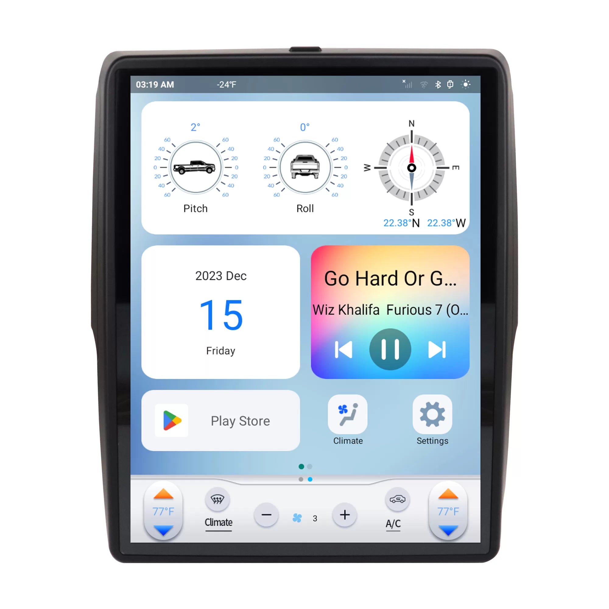 Linkswell 2013-2018 (2019-2024 Classic) Dodge Ram 12 ” Screen Generation 6 T-Style Radio